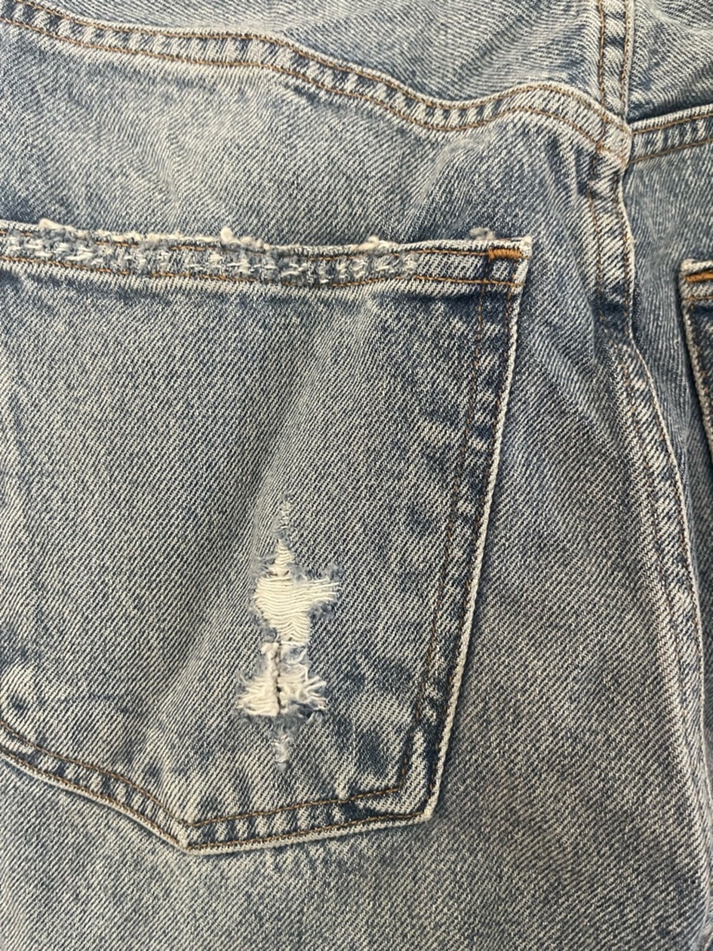 AGOLDE ISOLATE 90’s fit  Distressed Straight-Leg Jeans - Picture 12 of 12
